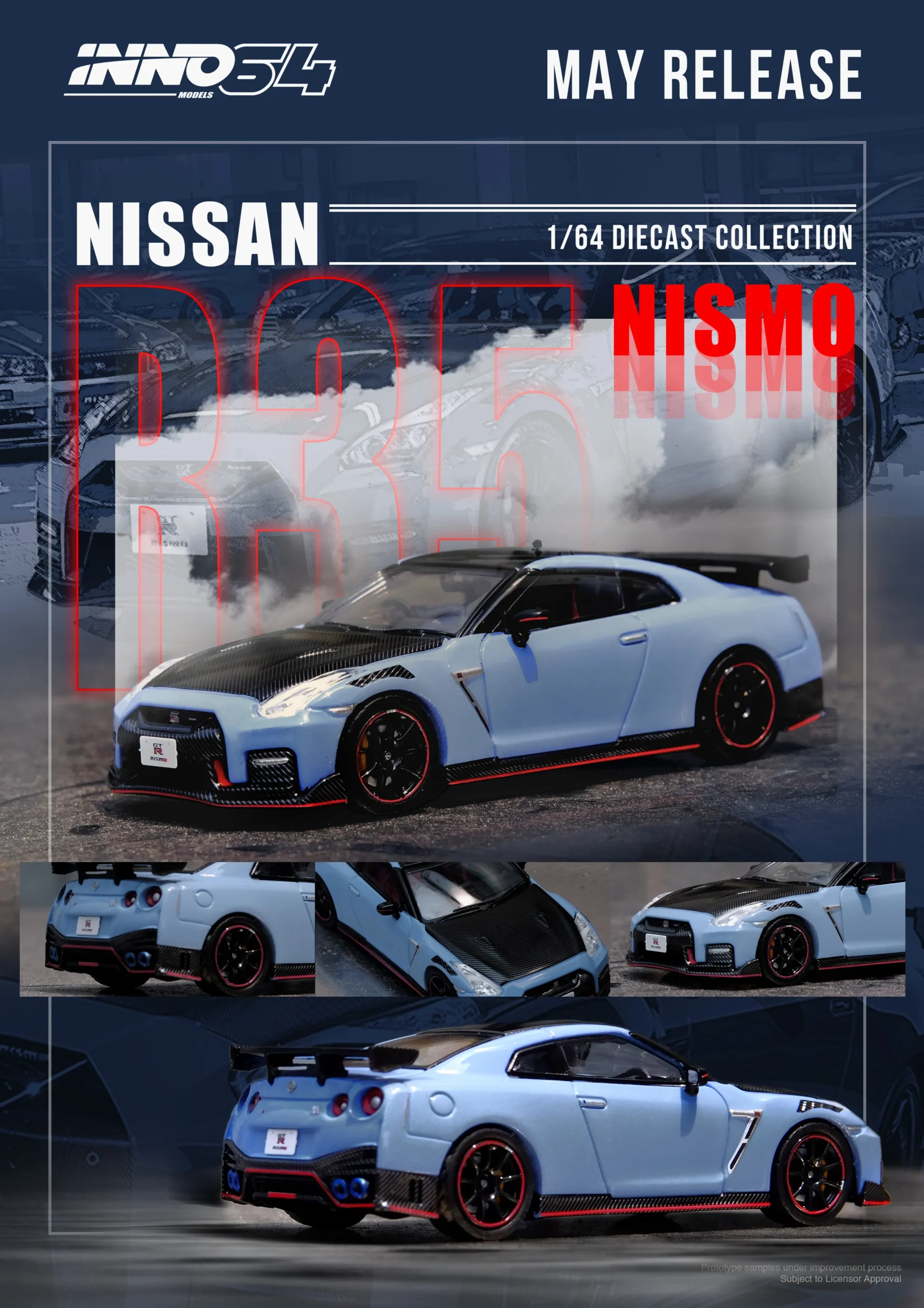 INNO64 Nissan GT-R (R35) NISMO Special Edition 2022 – Stealth Grey
