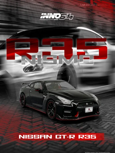 INNO64 1/64 NISSAN GT-R (R35) NISMO BLACK