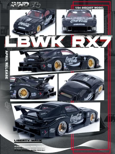 RX7 (FD3S) LB-SUPER SILHOUETTE – Black (Coca-Cola Zero Livery)