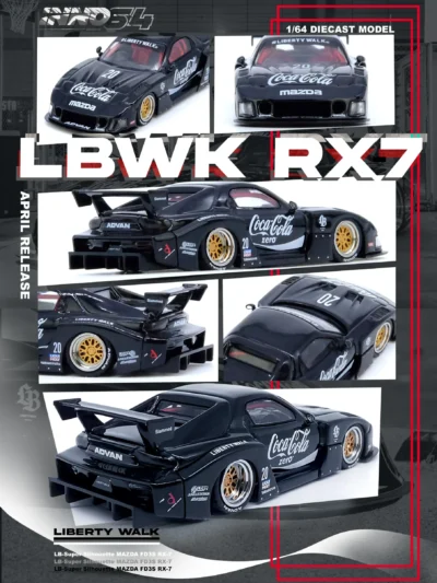 RX7 (FD3S) LB-SUPER SILHOUETTE – Black (Coca-Cola Zero Livery)