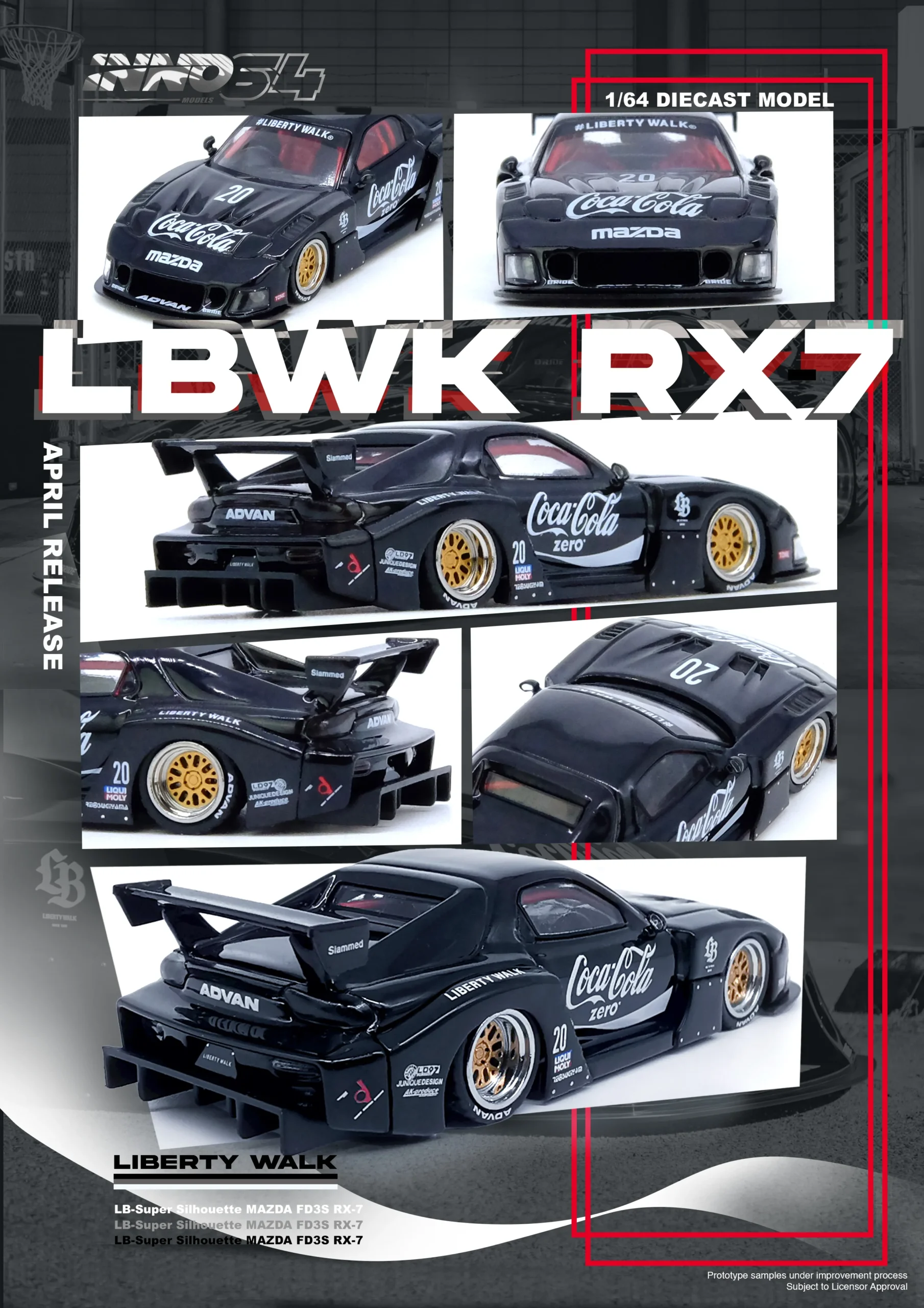 RX7 (FD3S) LB-SUPER SILHOUETTE – Black (Coca-Cola Zero Livery)