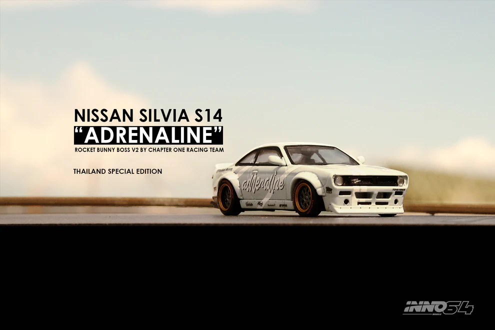 INNO64 1/64 NISSAN SILVIA S14 "ADRENALINE" Rocket Bunny Boss by Chapter One Thailand Special Edition