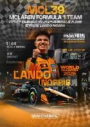 MINICHAMPS 1/64 MCLAREN MCL39 WORLD CHAMPION ABU DHABI GP 2025 CAR + FIGURE