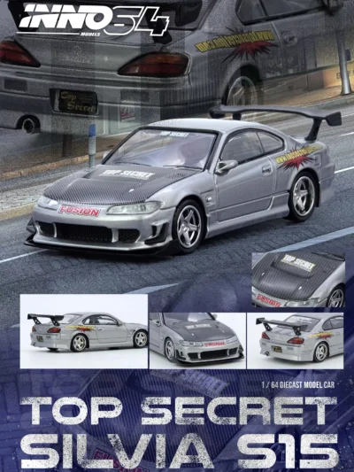 INNO64 1/64 "Top Secret" Silvia (S15) SILVER