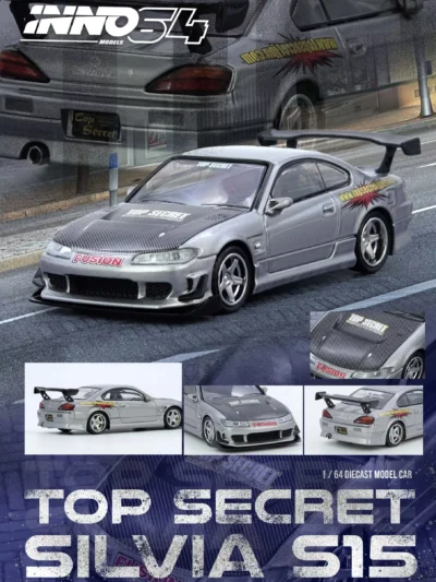 INNO64 1/64 "Top Secret" Silvia (S15) SILVER