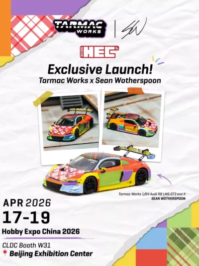 Tarmac Works x Sean Wotherspoon Audi R8 LMS GT3 EVO II 2026 Hobby Expo China