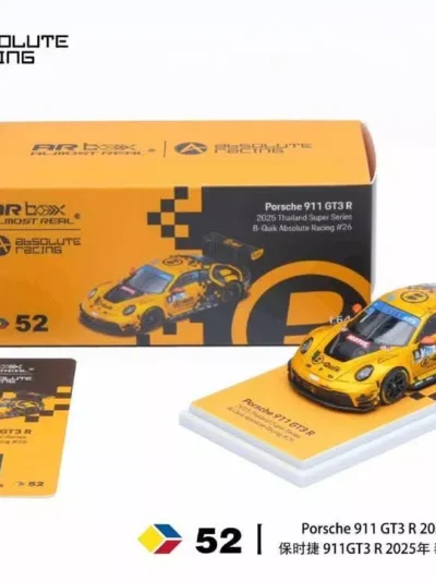 ALMOST REAL AR BOX 1:64PORSCHE 911 GT3 R 2025 THAILAND SUPER SERIES B-QUIK ABSOLUTE RACING #26 THAILAND DIECAST EXPO 2026