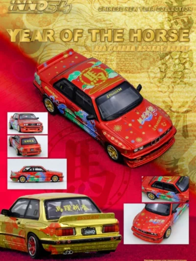 INNO64 1:64 BMW E30 M3 PANDEM CHINESE NEW YEAR OF THE HORSE 2026