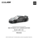 PR640254 POPRACE 1:64 992 STINGER GTR CARBON EDITION (BLUE LINE)