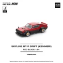 PR640266 POPRACE 1:64 NISSAN KPGC110 KENMERI - RED/BLACK