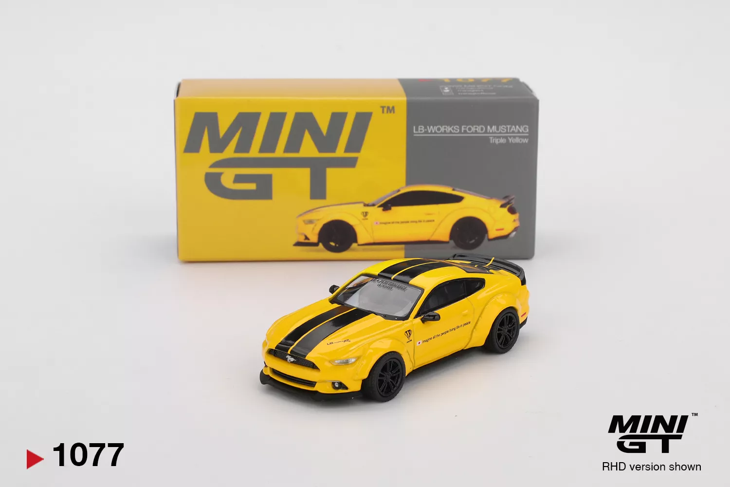MINI GT 1:64 MGT01077 LB-WORKS FORD MUSTANG TRIPLE YELLOW