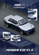 INNO64 1:64 BMW PANDEM E30 M3 SILVER/BLUE