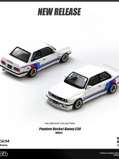 INNO64 1/64 BMW E30 M3 PANDEM ROCKET BUNNY – WHITE