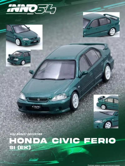 INNO64 1/64 Honda Civic Ferio Si (EK) in Green