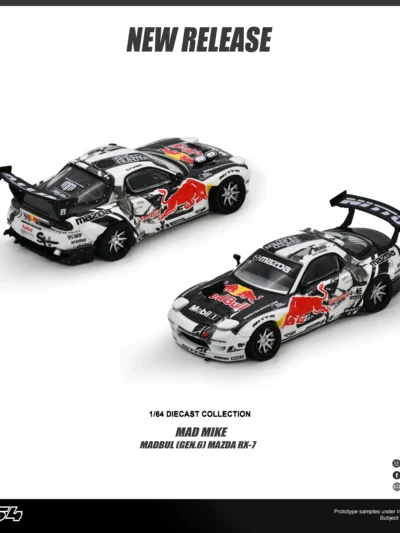 INNO64 1/64 MAZDA RX-7 MAD MIKE "MADBUL Gen6"