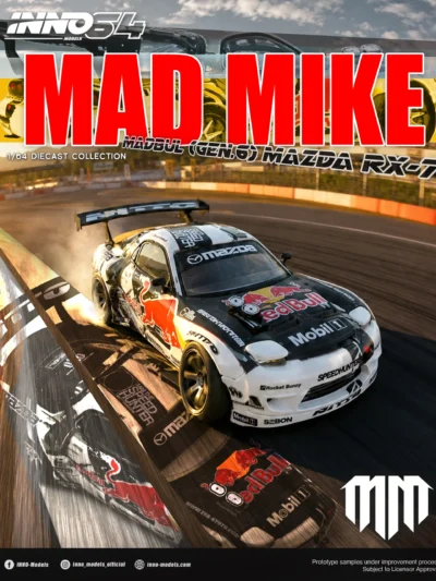 INNO64 1/64 MAZDA RX-7 MAD MIKE "MADBUL Gen6"