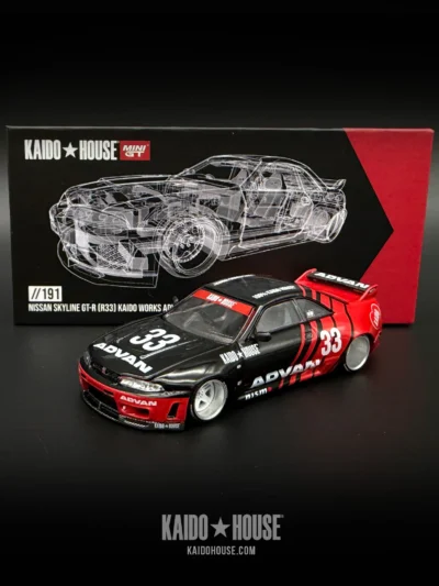 KAIDO HOUSE x MINIGT KHMG191 NISSAN SKYLINE GT-R (R33) ADVAN