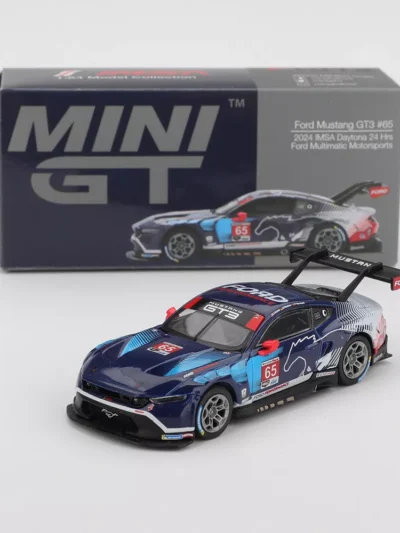 MGT01012 MINI GT 1:64 FORD MUSTANG GT3 #65 FORD MULTIMATIC MOTORSPORTS 2024 IMSA DAYTONA 24 HRS