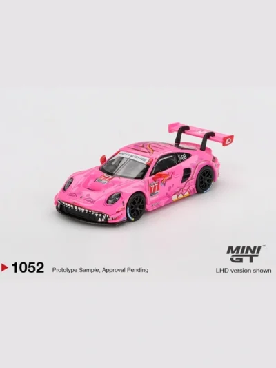 MINI GT 1:64 MGT01052 Porsche 911 GT3 R #77 AO Racing 2024 IMSA ROAD AMERICA