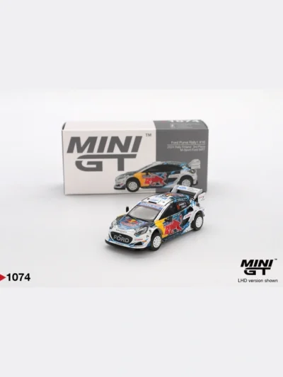 MINI GT 1:64 MGT01074 Ford Puma Rally1 #16 M-Sport Ford WRT 2024 Rally Finland 3rd Place