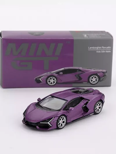 MINI GT 164 MGT01 LAMBORGHINI REVUELTO VIOLA 30TH MATTE