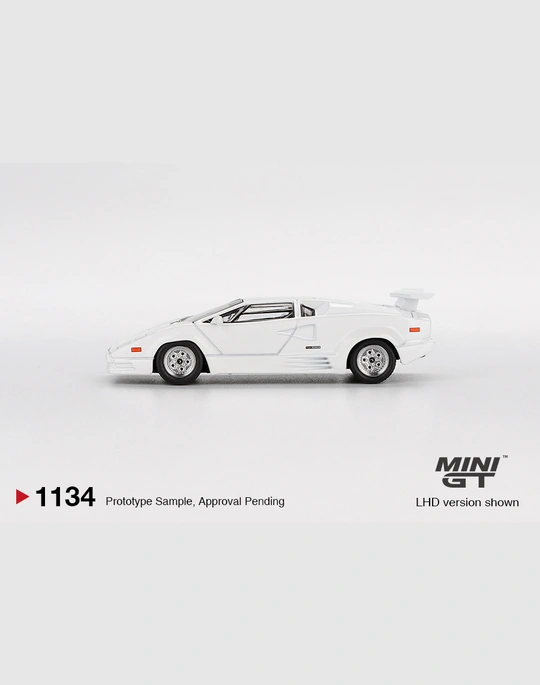 MINI GT 1:64 MGT0101134 LAMBORGHINI COUNTACH 25TH ANNIVERSARY WHITE - Image 3