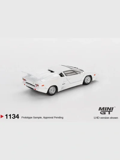 MINI GT 164 MGT0101134 LAMBORGHINI COUNTACH 25TH ANNIVERSARY WHITE