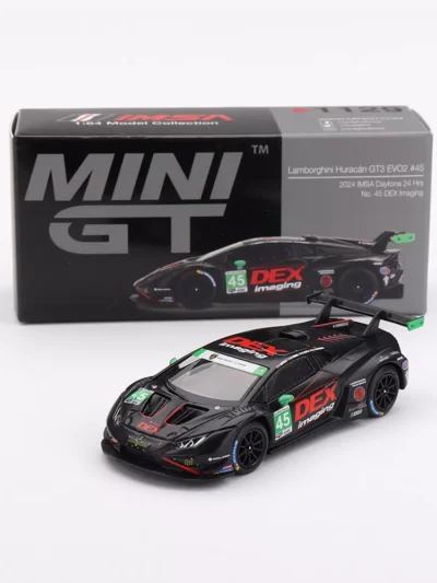 MINI GT 1:64 MGT01129 LAMBORGHINI HURACÁN GT3 EVO2 #45 NO. 45 DEX IMAGING 2024 IMSA DAYTONA 24 HRS