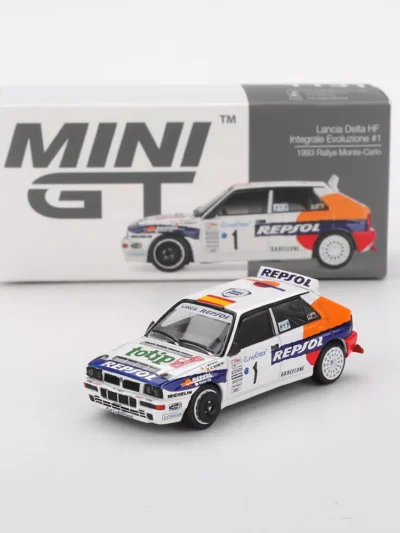 MINI GT 164 MGT01131 LANCIA DELTA HF INTEGRALE EVOLUZIONE #1 1993 RALLYE MONTE-CARLO