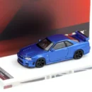MOTORHELIX 1:64 NISSAN SKYLINE GT-R R34 Z-TUNE - BAYSIDE BLUE