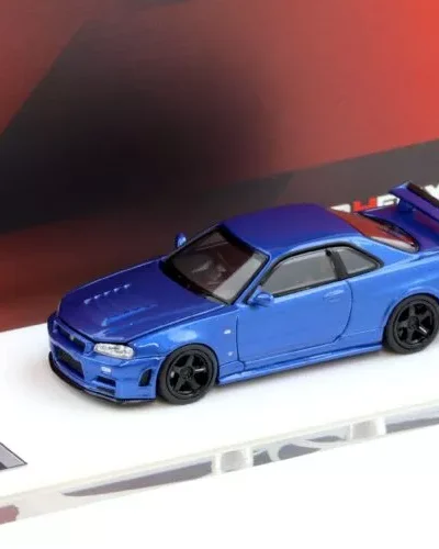 MOTORHELIX 1:64 NISSAN SKYLINE GT-R R34 Z-TUNE - BAYSIDE BLUE