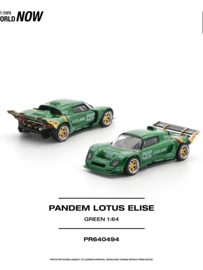 PR640494 POPRACE 1:64 PANDEM LOTUS ELISE - GREEN