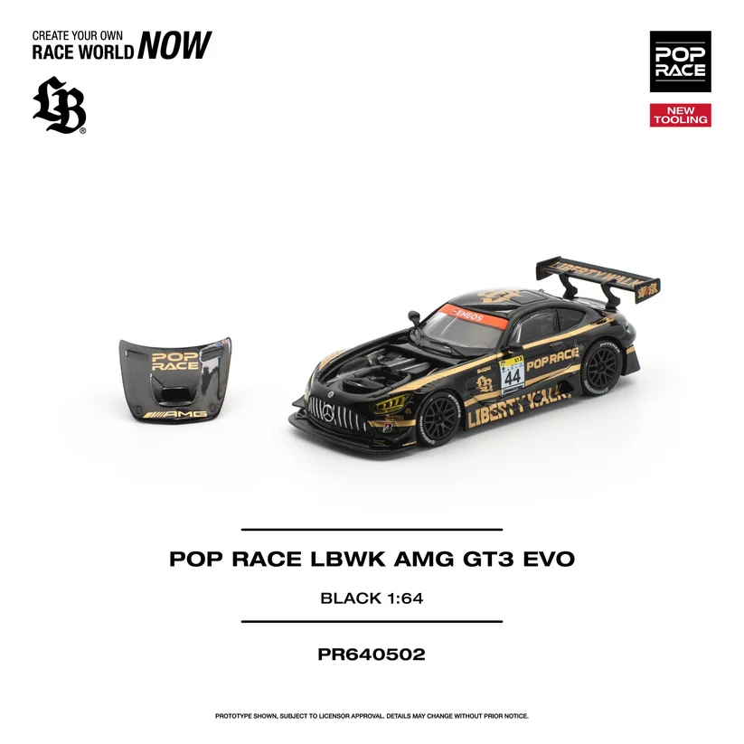 PR640502 POPRACE 164 LBWK AMG GT3 EVO - BLACK
