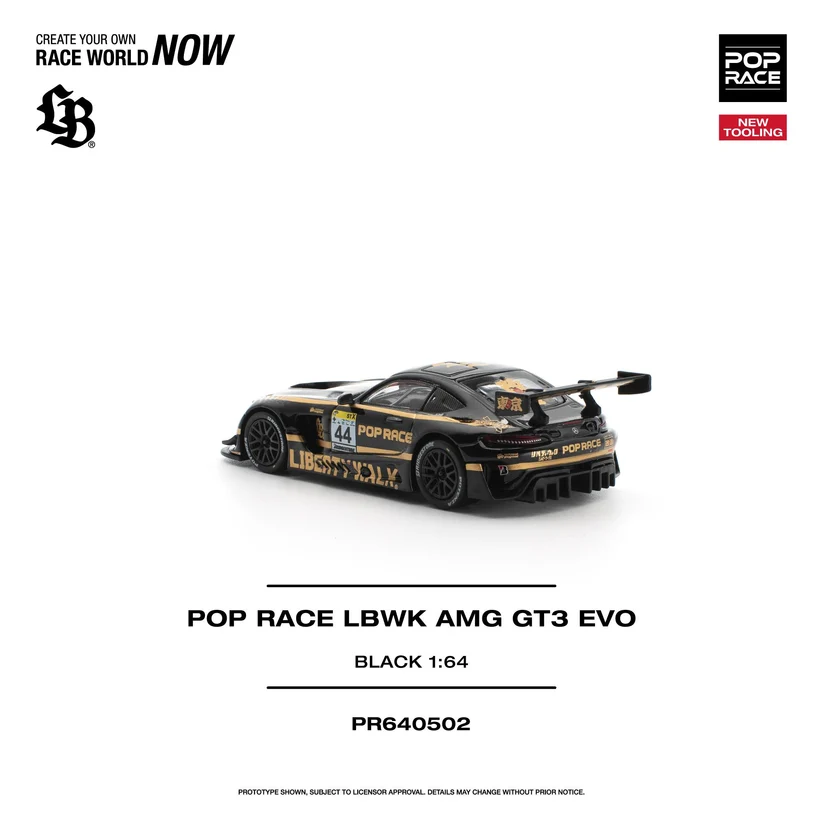 PR640502 POPRACE 164 LBWK AMG GT3 EVO - BLACK