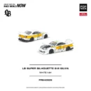 PR640529 POPRACE 1:64 LB SUPER SILHOUETTE S15 SILVIA - WHITE