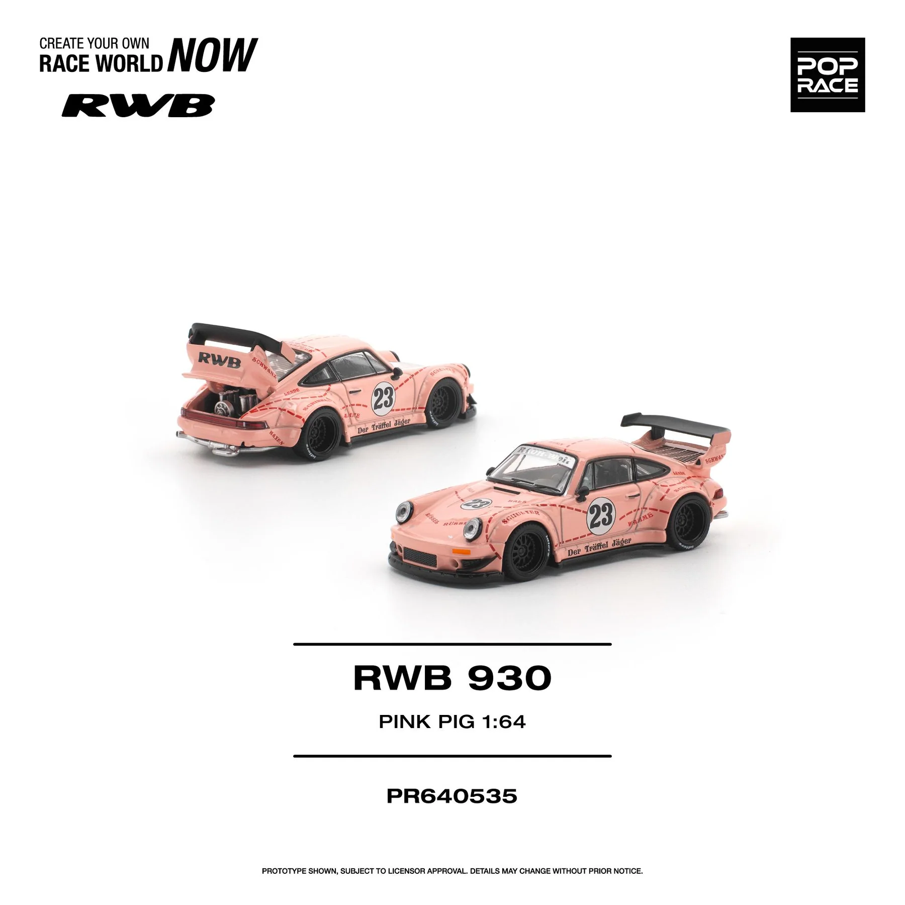 PR640535 POPRACE 1:64 RWB 930 "PINK PIG"