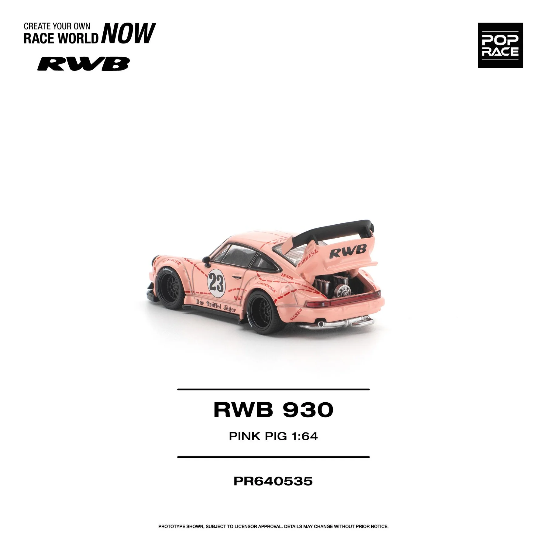 PR640535 POPRACE 1:64 RWB 930 "PINK PIG"