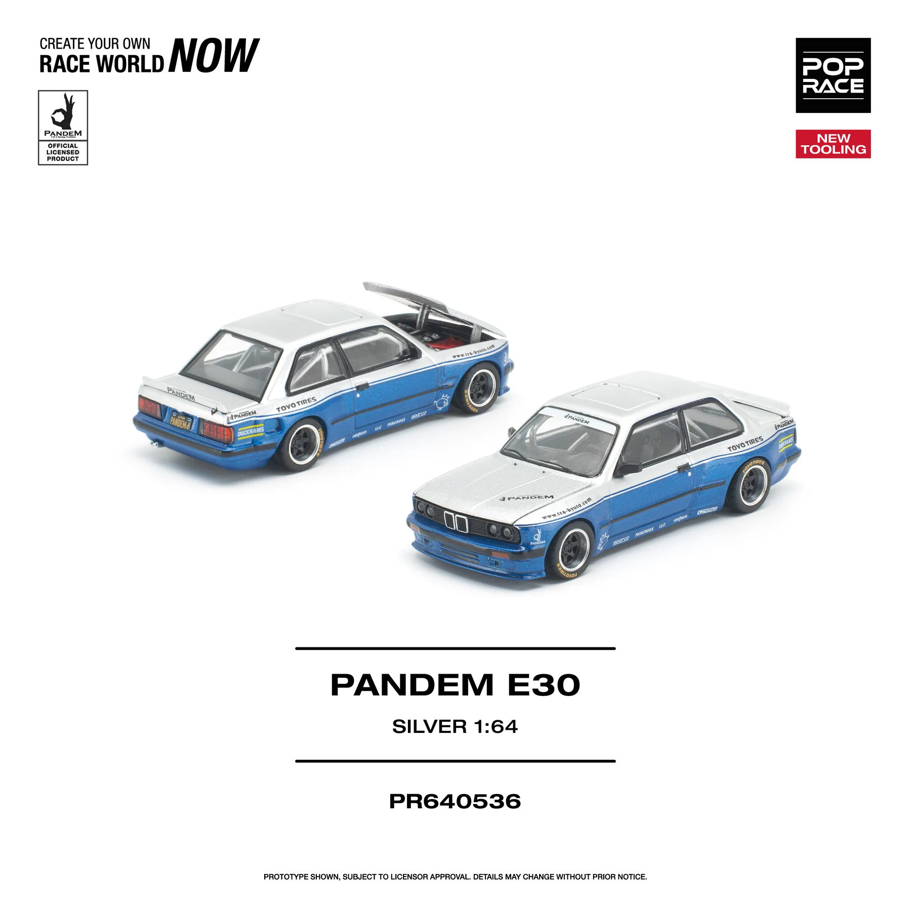 PR640536 POPRACE 164 PANDEM E30 - SILVERBLUE