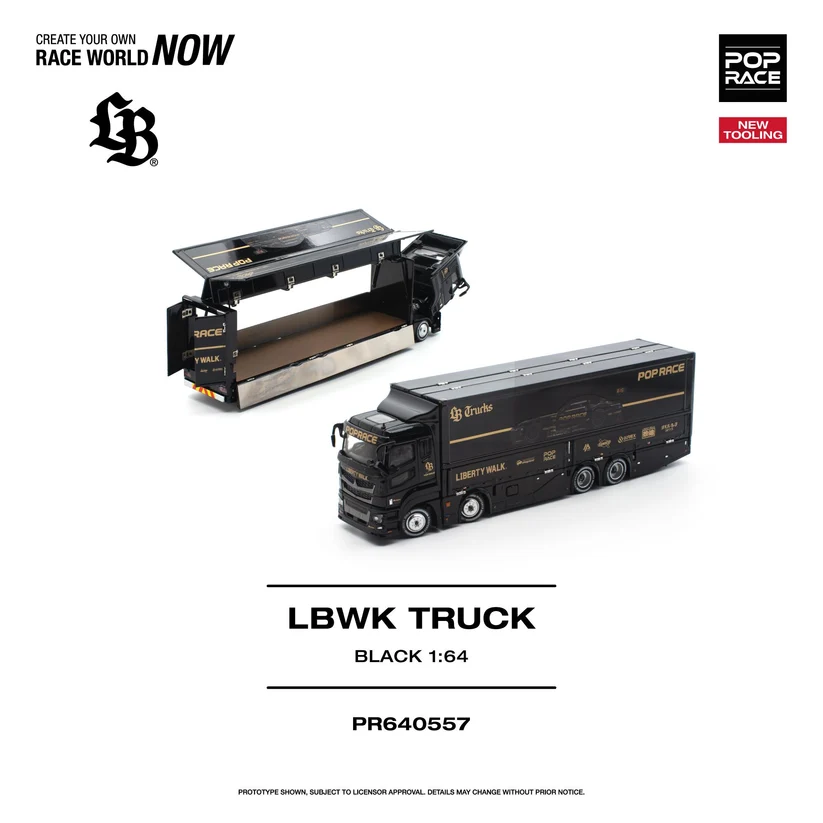 PR640557 POPRACE 164 LBWK TRUCK - BLACK