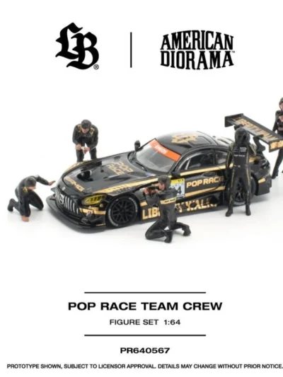 PR640567 POPRACE 1:64 POP RACE TEAM CREW (6 FIGURES)