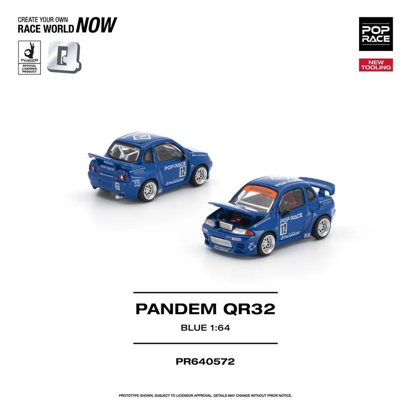 PR640572 POPRACE 1:64 PANDEM QR32 BLUE (NEW TOOLING)