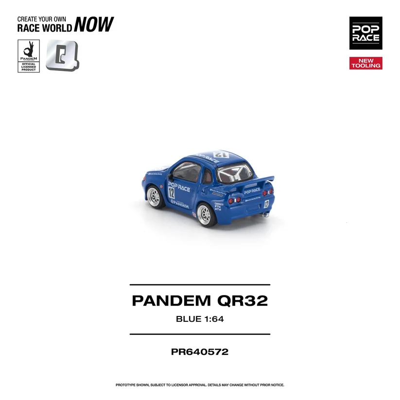PR640572 POPRACE 1:64 PANDEM QR32 BLUE (NEW TOOLING)