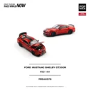 PR640578 POPRACE 1:64 FORD MUSTANG SHELBY GT350R RACE RED