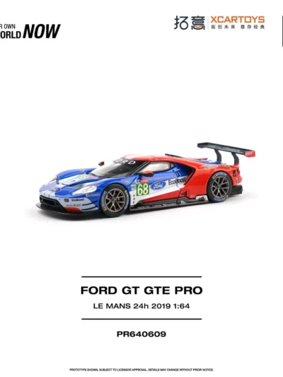 PR640609 POPRACE 1:64 X XCARTOYS FORD GT GTE PRO - LE MANS 24H 2019