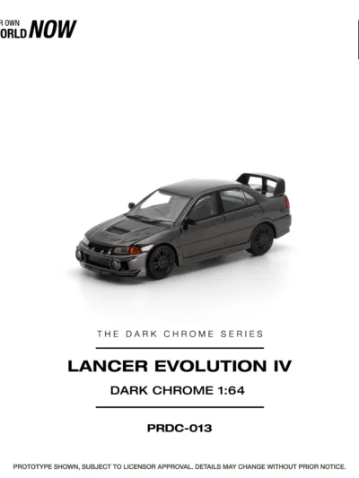 PRDC013 POPRACE 164 LANCER EVOLUTION IV DARK CHROME
