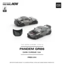 PRDC014 POPRACE 1:64 PANDEM GR 86 DARK CHROME