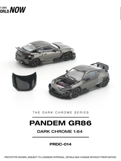 PRDC014 POPRACE 1:64 PANDEM GR 86 DARK CHROME