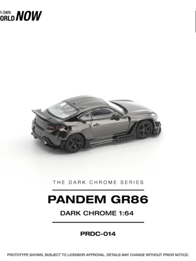 PRDC014 POPRACE 1:64 PANDEM GR 86 DARK CHROME