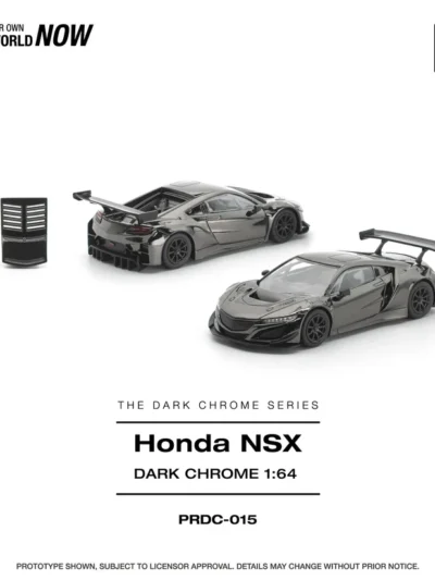 PRDC015 POPRACE 1:64 HONDA NSX GT3 EV022 DARK CHROME