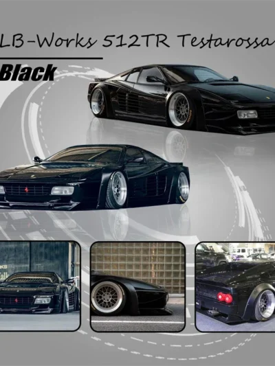 STAR MODEL 1:64 FERRARI 512 TR TESTAROSSA WIDE BODY - BLACK